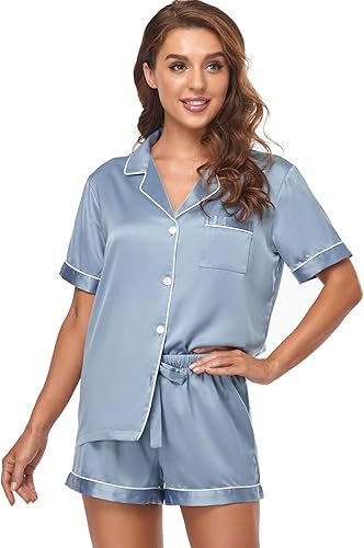 Women's Satin Pajama Set 2-Piece